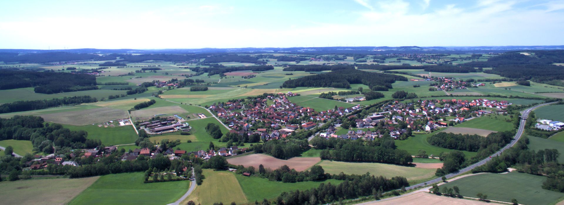Blick über Gemeinde Seybothenreuth